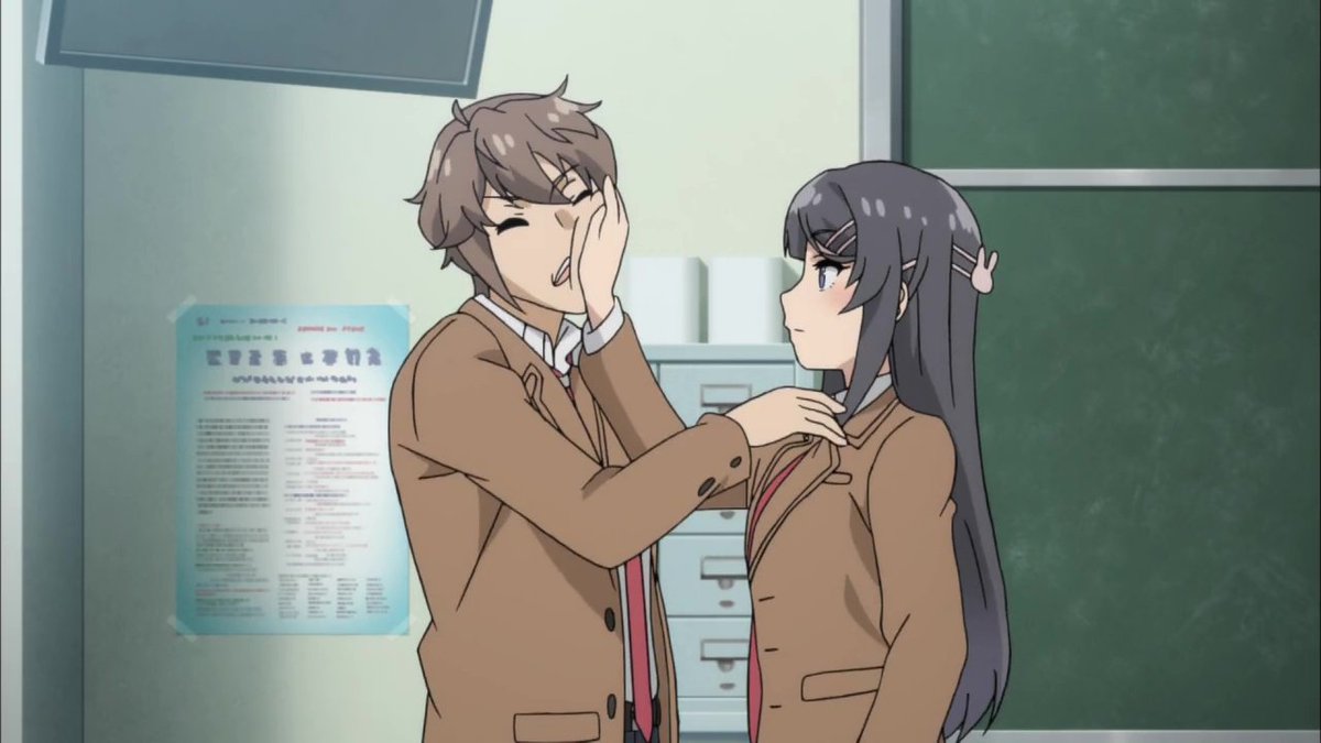 おちさん Davidovich Pomponette บนทว ตเตอร 青春ブタ野郎はバニーガール先輩の夢を見ない 第11話より なんで どうして昔の女に会いに行こうとしてる彼氏と キスしなくちゃいけないのよ そういう事は 簡単にはさせてあげないから 桜島麻衣の言葉 青ブタ