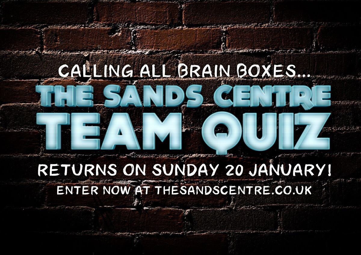 Our annual Team #Quiz is back on Sunday 20 January with a fiendishly difficult set of questions to test you! Download an entry form here: bit.ly/2RvLVd3 #Carlisle