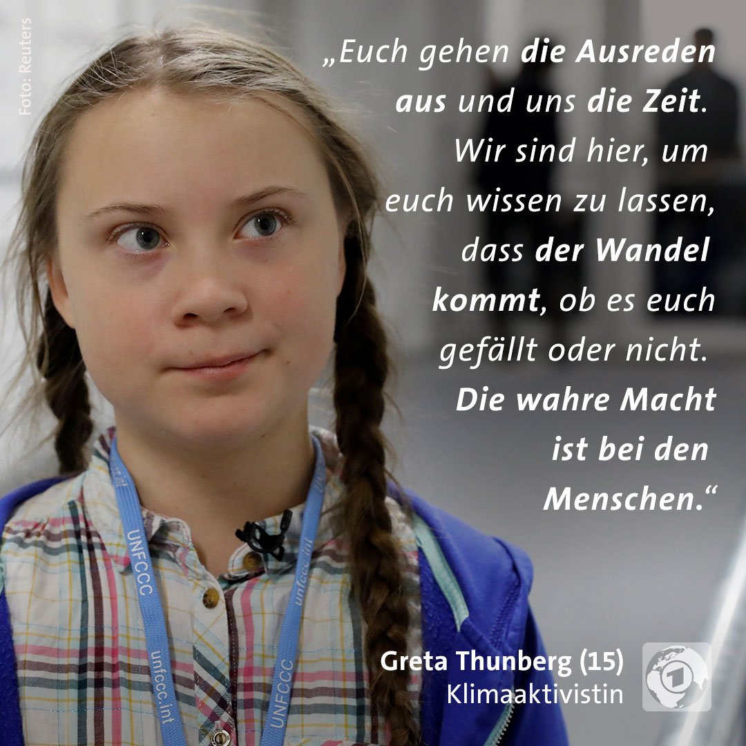 esschau Zum Abschluss Der Klimakonferenz In Kattowitz Sendet Die 15 Jahrige Schwedin Einen Emotionalen Appell An Politiker Auf Der Ganzen Welt Cop24 T Co Omgjq73u3j