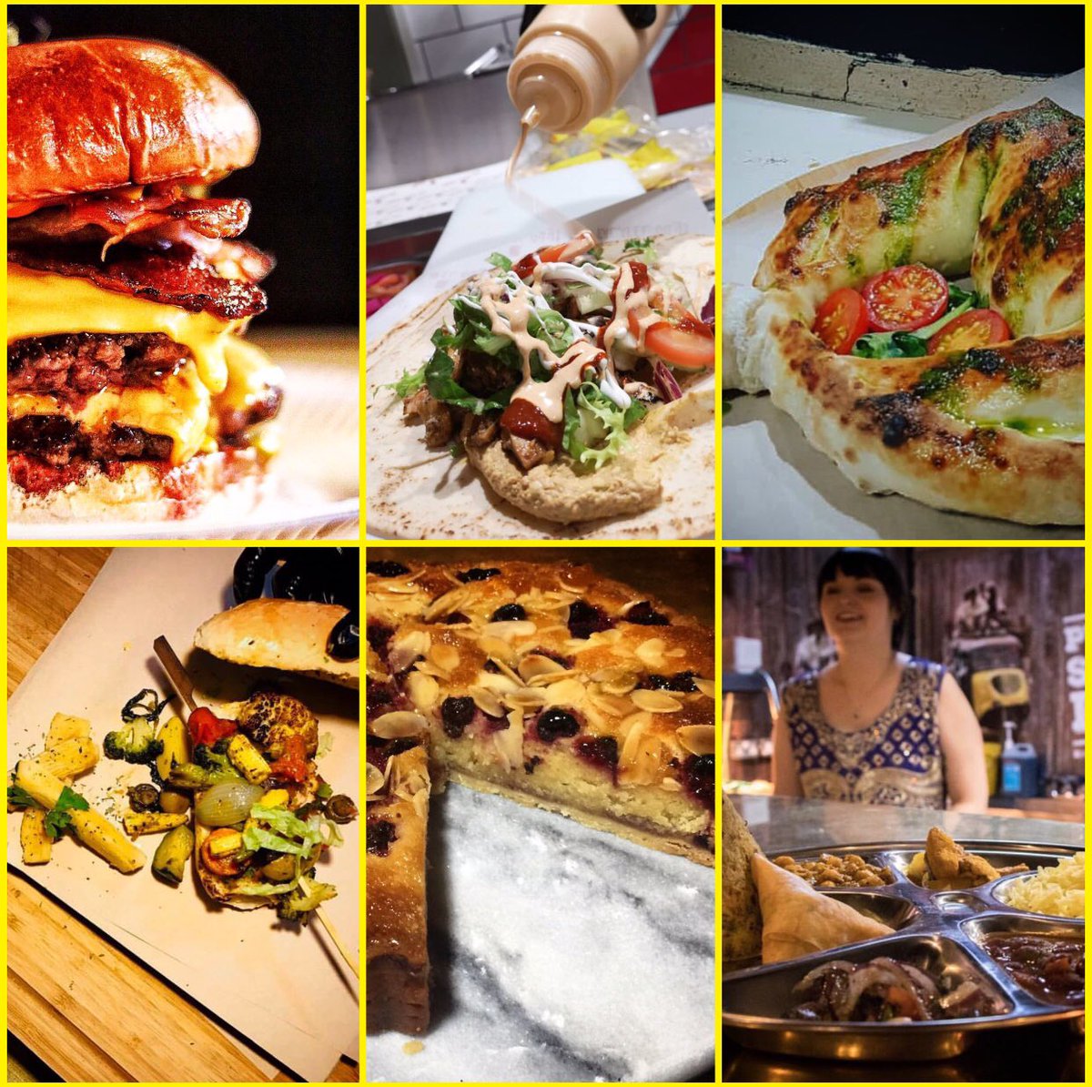 Sunday dinner thru tea, any way you fancy it:
• <a href="/slapandpickles/">Slap & Pickle</a> 
• #FalafelGuys
• <a href="/AuthorityPizza/">THE PIZZA AUTHORITY</a> 
• #BreadAndButterBBQ
• #UndergroundCoffee
• <a href="/jahjyotpunjabi/">Punjabi Street Food</a> 
Plus beer and cocktails galore by <a href="/VocationandCo/">Vocation & Co. Hebden Bridge</a> 😎🍽🍻