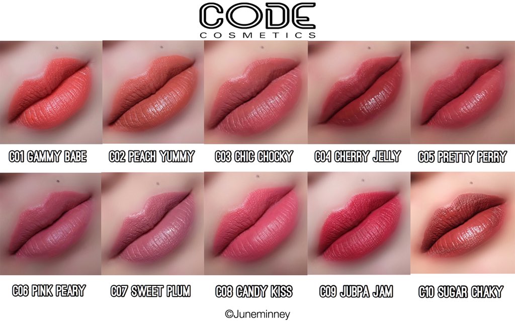juneminney_'s tweet photo. Codeก็ออกลิปแมทตัวใหม่มา10สีเลย ลิปค่อนข้างแมท ติดทนได้ดีเลย จูนชอบวินาทีการทาช่วงแรกๆ ลิปจะเป็นสีแบบฉ่ำๆวาวๆ (สวอชที่มือและปากถ่ายตอนทาแรกๆ) แต่ผ่านไปสักพักลิปจะเริ่มเซ็ตตัวเป็นเนื้อแมทและก็ไม่สีฉ่ำๆแล้ว ลิปมีกลิ่นขนมๆ ราคา129บาท พิกัด@CastleCBkk #ไว้รีวิวห้ามขายของของโว้ยย https://t.co/FnQ4PWo9kz