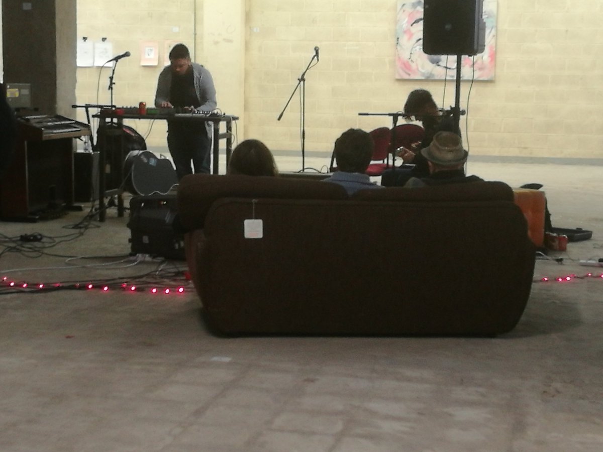 radiohoaxx's tweet photo. Did not anticipate spending yesterday evening in a basement art gallery watching electronic music... Or ending up out gone eleven, when I was only supposed to be Christmas shopping! #Cardiff #ShiftCardiff #galleryspace #liveart #impromptunightout #Christmasshoppingdeservesalcohol https://t.co/sd2OFfS3rh