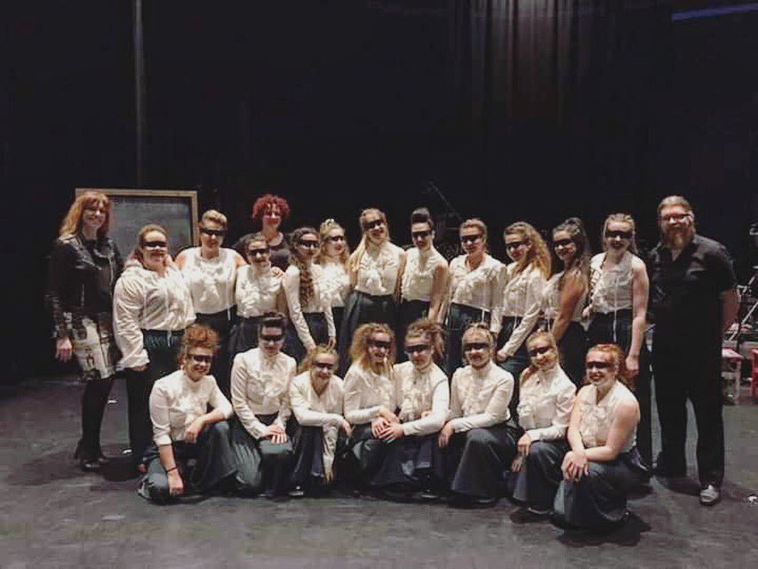 EHUAngryBirds's tweet photo. So today will be our last #SuffragetteSunday after our final performance on Friday night. This one is dedicated to the #badasswomen and honorary hens in our cast and creative team 🦅 time to fly over the trees 💜 https://t.co/DEin9IWjJP