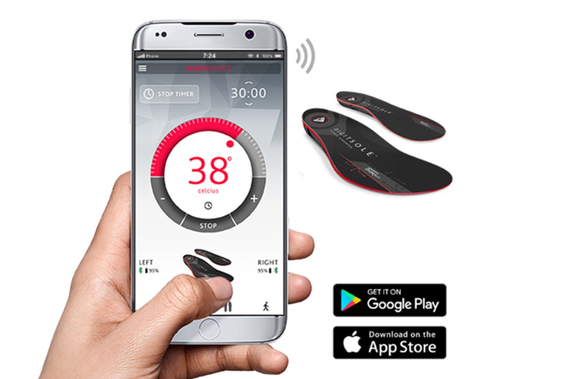 wirelessworldit's tweet photo. Nuovi sottopiedi collegati da #Digitsole. 
Articolo completo : - https://t.co/U5lZYMCYMe
#Bluetooth #SuolaConnessa #WarmSeries #Wireless https://t.co/Zo6kogvGfL