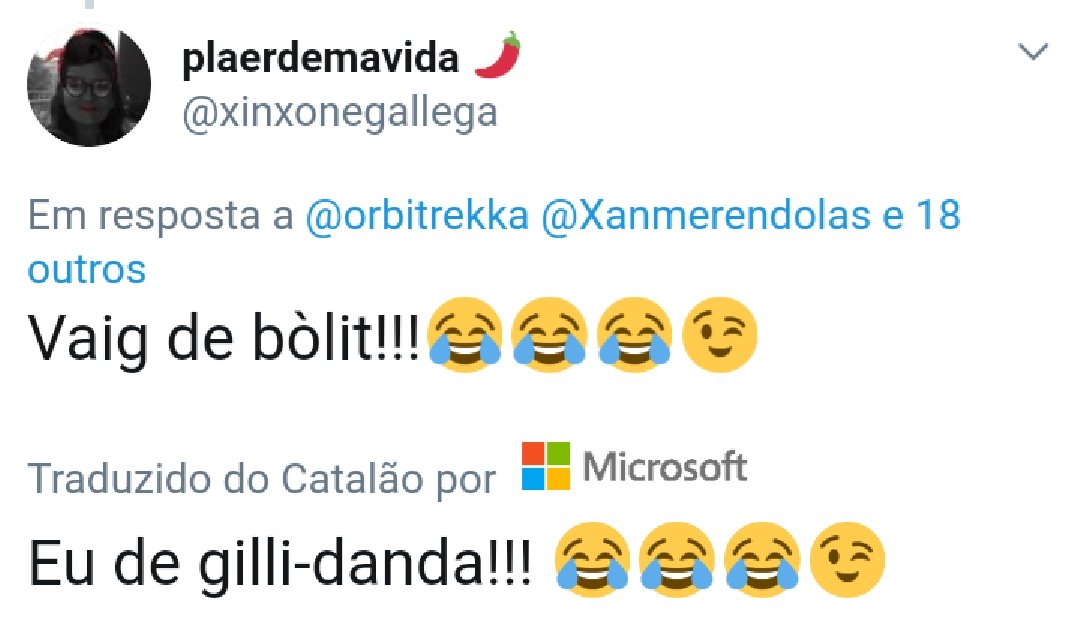 Xanmerendolas's tweet photo. @xinxonegallega @orbitrekka @zaldun @emgalego @VicGzOu @TDouwensPrats @eliwanchernobil @foucellaas @maruxinha3 @leovigildoboba @Elvira37107851 @nabia69 @calqueraun @la_manius @echeoqhai @anarcogalego @gheiteiro @muller_vermella @Xon70128974 @DezNovo Começo com coisas curiosas...
O tradutor é uma brincadeira de muito caralho 👇🏻 https://t.co/O0EcdDRLmn
