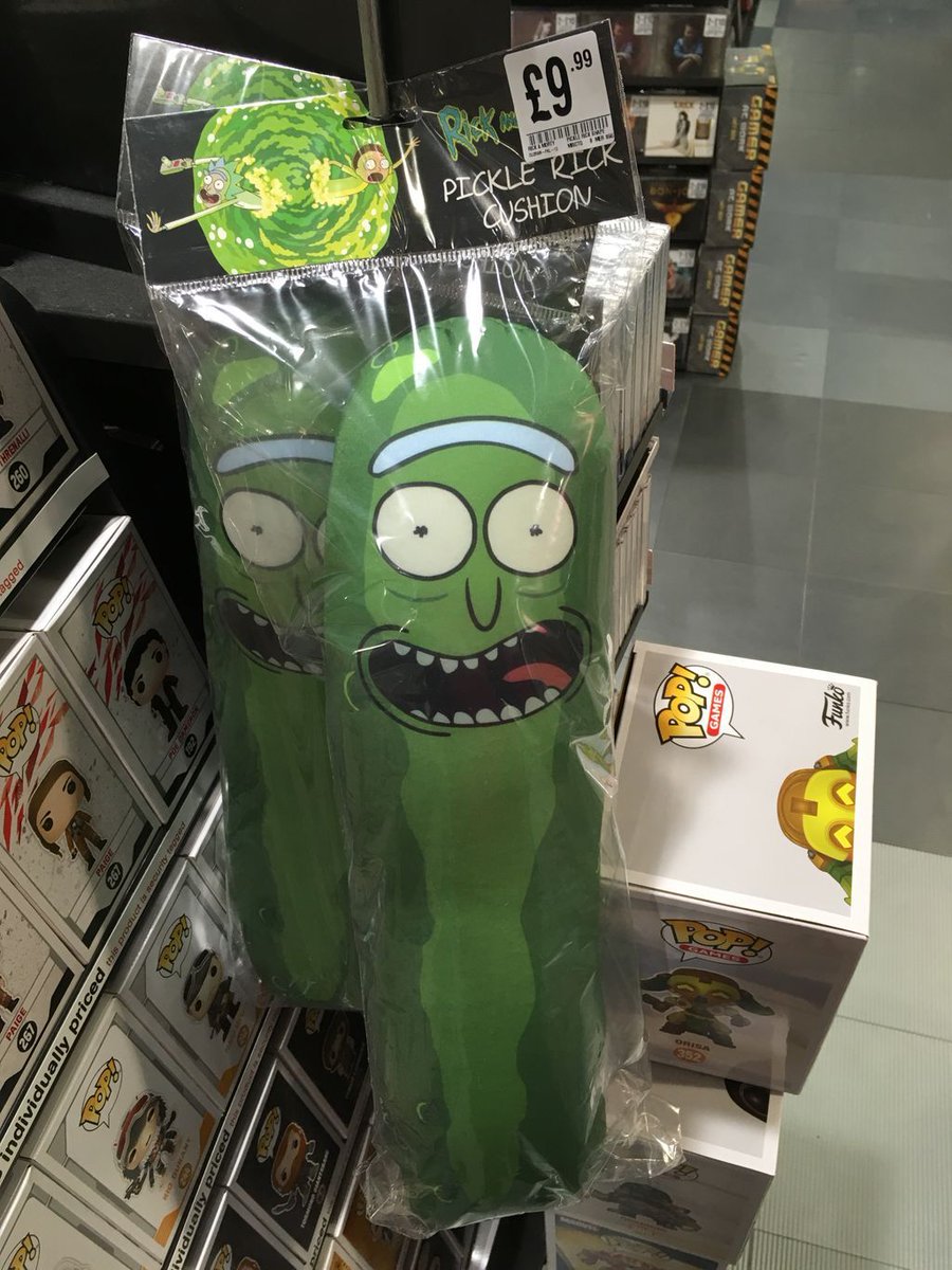 pickle rick cushion