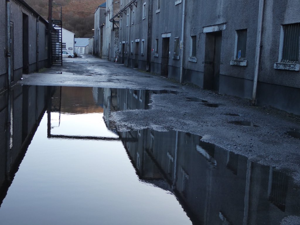 davidjbrodie's tweet photo. After the weather-driven dreadfulness we experienced yesterday, the contrast at @Bunnahabhain today is total. #PapsandButts https://t.co/bkNe8gwfbK