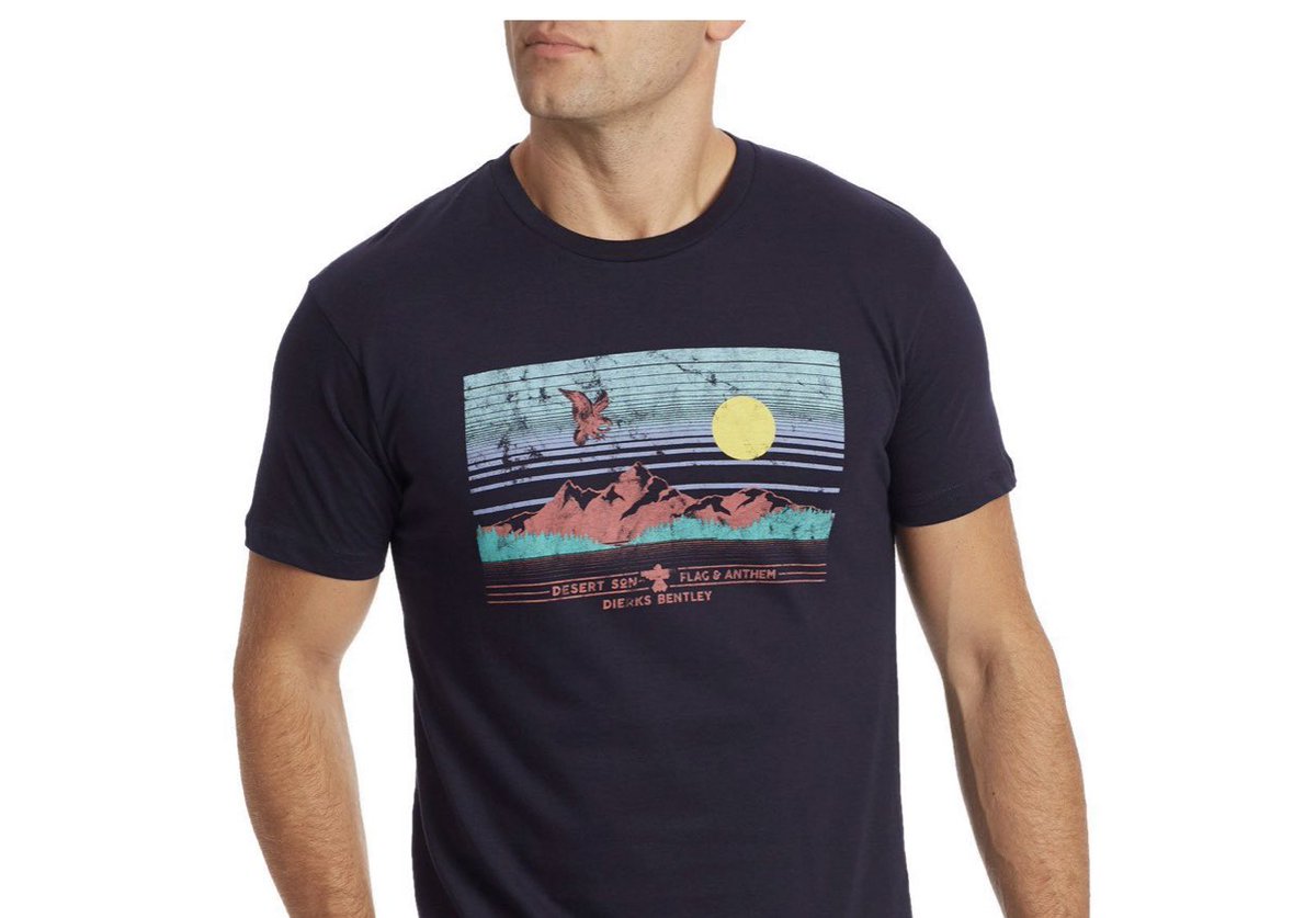 dbrisers's tweet photo. On the sixth day of #DierksmasGiveaways, @dbcongress gives away a @flagandanthemco shirt,
of the sun, a bird and the landscape desert!
 
Standing at the top, just shoutin’!
Follow and retweet to be entered to win this #Dierksmas gift.
Winner announced tonight at 7 pm Eastern! https://t.co/KvNLIILxuy