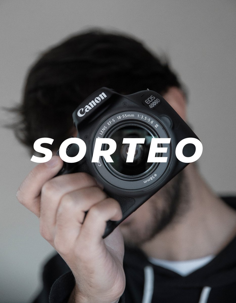 CoqueMacho's tweet photo. 📸SORTEO CANON 4000D📸

-Sígueme en Twitter @coquemacho ✅
-Haz RT a este tweet ✅

🍀 Mucha suerte a todos 🍀 +info👇
https://t.co/MUG6JnVzeV https://t.co/ukH4TtG5gi