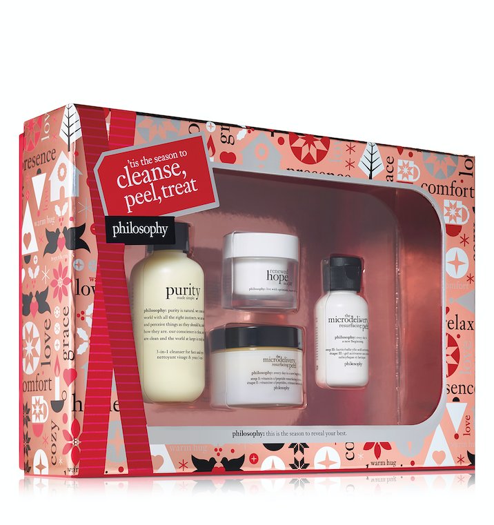 davelackie's tweet photo. It's a #DaveAndNinaXmas SPEED DRAW! Woo-hoo! In 30 minutes we draw for this philosophy Cleanse, Peel &amp; Treat skincare set! To enter, follow @davelackie &amp; @NinaWmakeup https://t.co/Pgcc0E2ow4