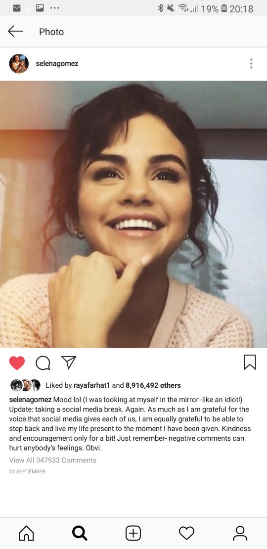 Eslam obaid (@ObaidEslam) on Twitter photo 2018-12-16 17:03:08 This post when selena leave us 💛 just rember sel that we all love u and support u and so proud just come back please we want to see u again @selenagomez just stay strong All selenators pray for you #PrayForSelena 💛💛 my idol This post when selena leave us 💛 just rember sel that we all love u and support u and so proud just come back please we want to see u again @selenagomez just stay strong All selenators pray for you #PrayForSelena 💛💛 my idol