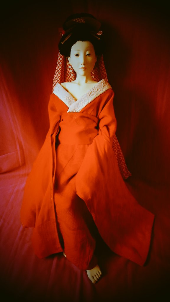 江戸中期の花魁人形