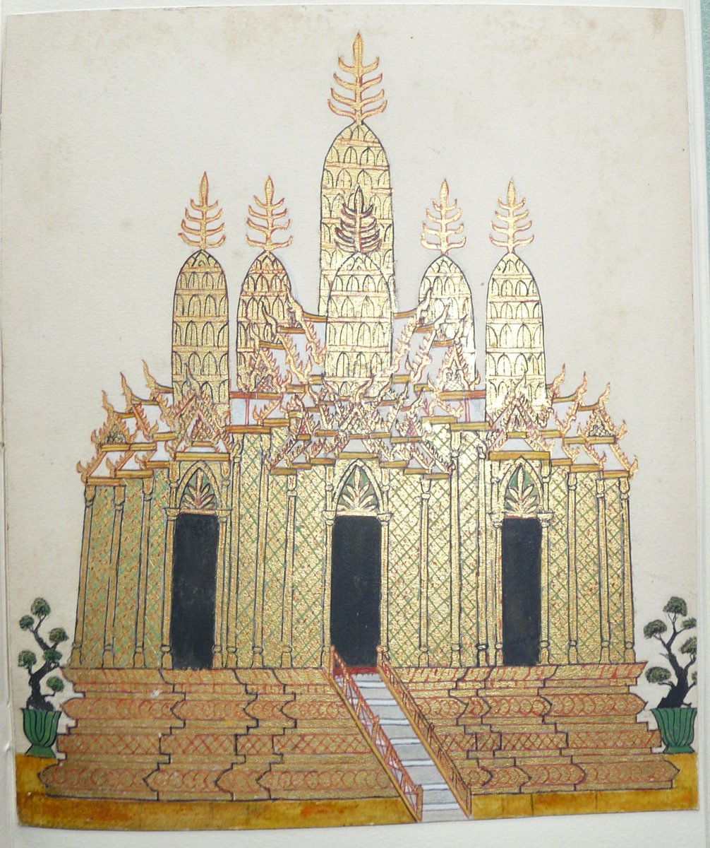 numerennes's tweet photo. Après le japon, plein cap vers le #Cambodge avec ce dessin rehaussé à la feuille d'or
tout droit venu du "fonds #Auguste #Pavie de la #bibliothèque de #Dinan 👉
https://t.co/6eGnIU9WDQ #Avent2018 #MFDB https://t.co/lQnr9GiKL6