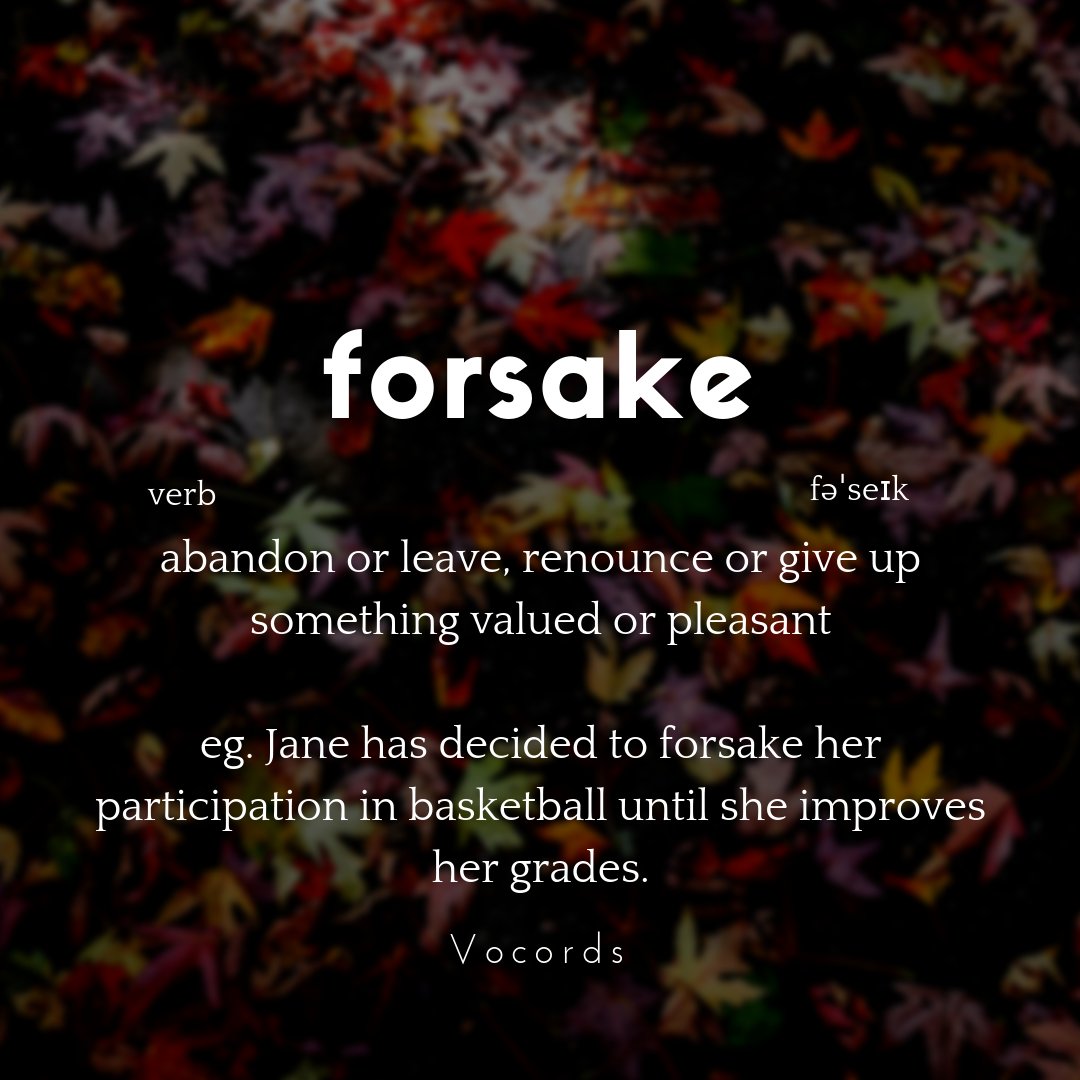 Definition Forsake Hotsell | emergencydentistry.com