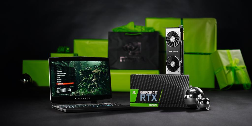 NVIDIAGeForceFR's tweet image. DERNIÈRE SEMAINE de notre jeu #GiftAGamer ! 🎁🌟💚

Comment PARTICIPER ?
1 - 👀 RT cette photo 
2 - 💬 Tague un/une mate qui est un pro PC Master Race avec le hashtag #GiftAGamer 
3 - 😱 Si vous êtes tirés au sort, tu recevras 1 RTX 2080 Ti et ton/ta mate 1 MaxQ Gaming laptop !