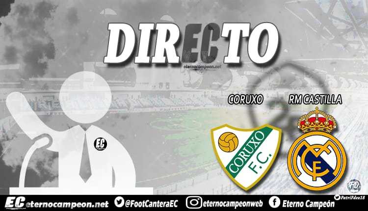 A las 16:30 h, el Castilla sigue luchando por llegar a lo más alto. Todo en @FootCanteraEC.
Diseño: @PatriFdez18
#SegundaB http://eternocampeon.net/directo-coruxo-real-madrid-castilla …