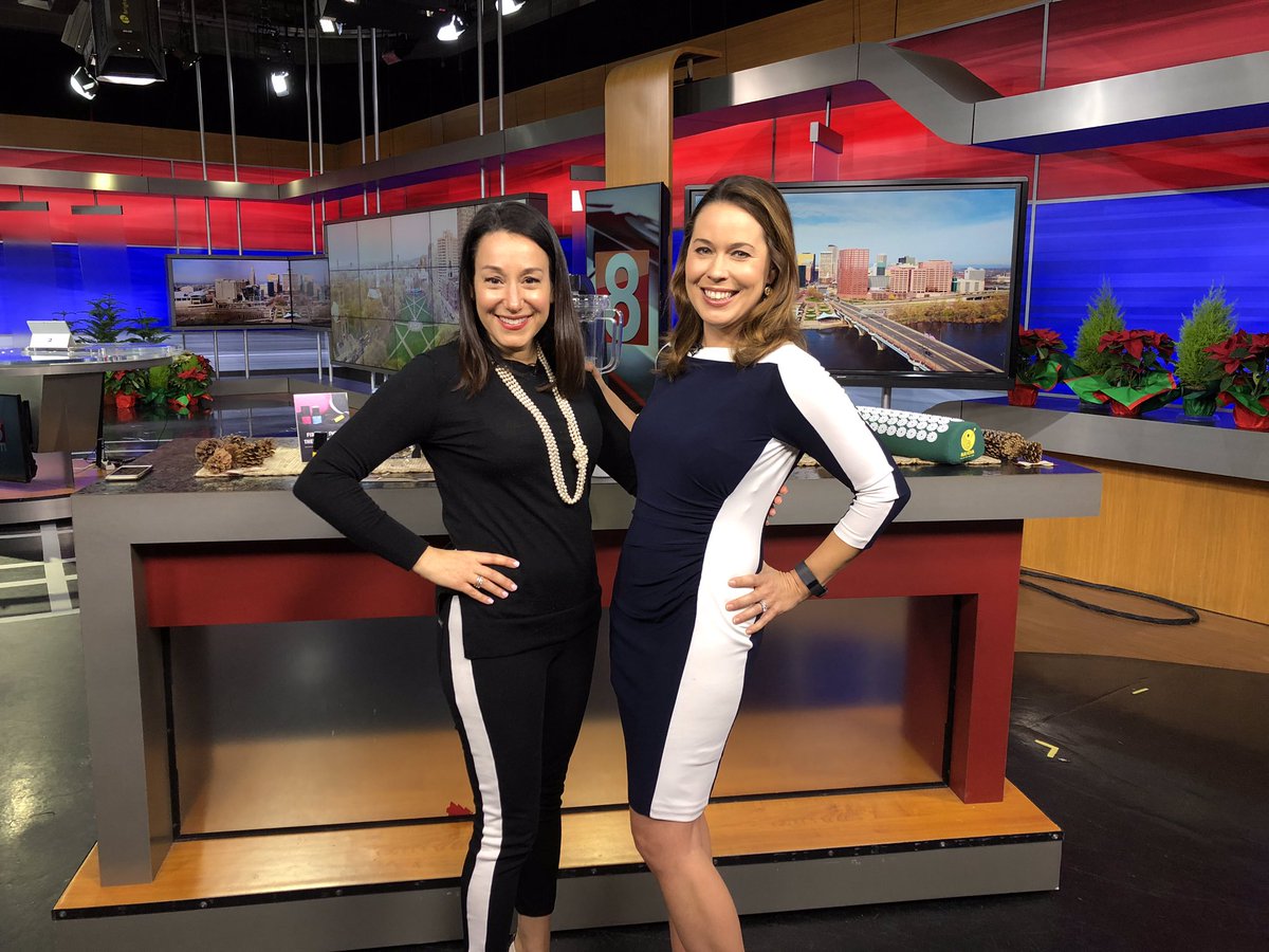 SarahCodyMedia's tweet photo. Sunday means stripes for me and @PrettyWellness !!!  Loved hearing about her #holiday #gift guide on @WTNH this morning!! https://t.co/zNqBLxviKE