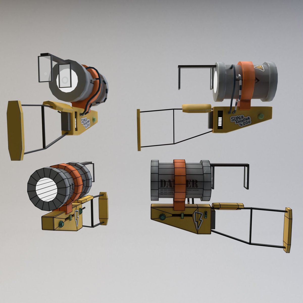 mitchfiel's tweet photo. Here's some weapons and bits I made a while back https://t.co/IfDVdgmsRX