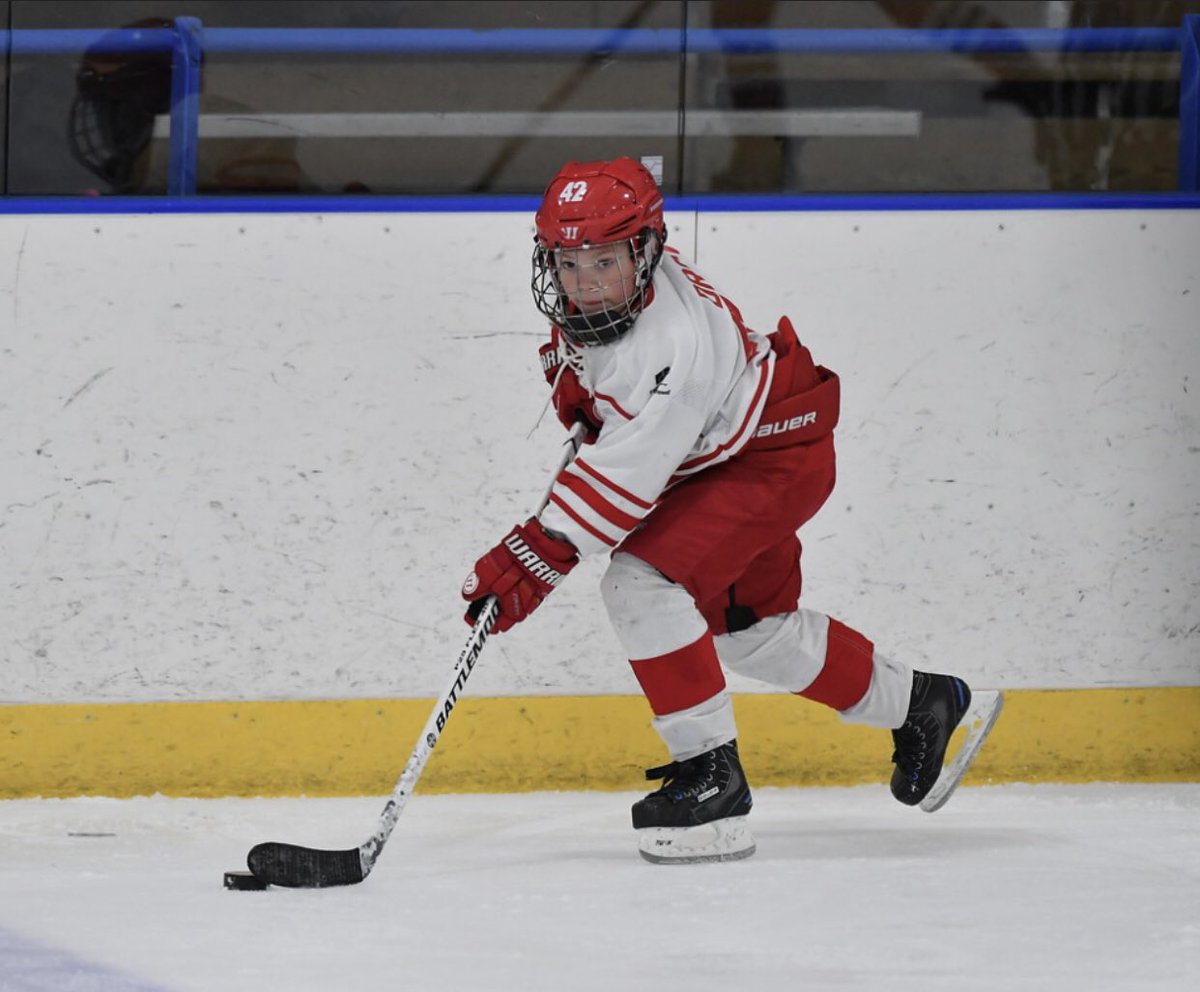Joe_Drouin's tweet photo. Chips a tooth then lights the lamp 6 times! Throw an assist on top for good measure. 
@ModeHockey 
🚨🚨🚨🚨🚨🚨🍏 https://t.co/NsjzGThpgL
