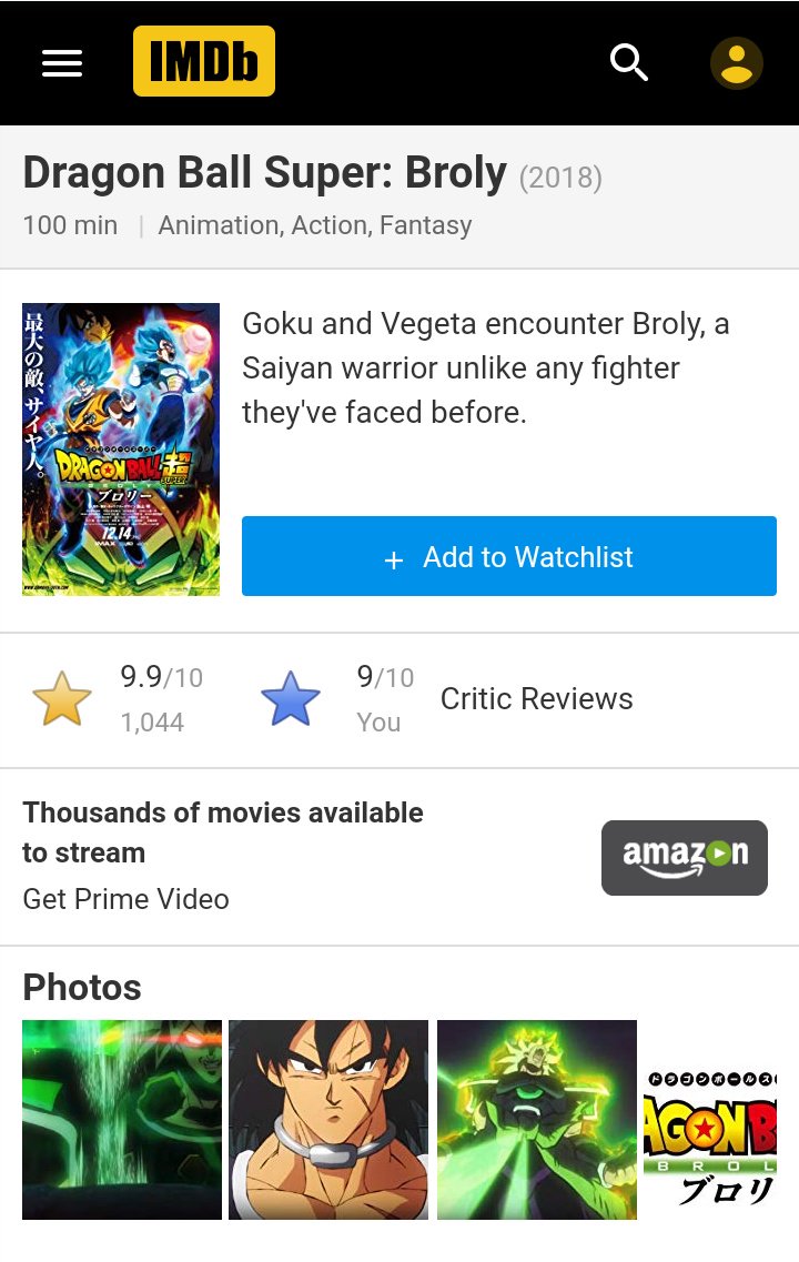 Dragon Ball Super: Broly (2018) - News - IMDb