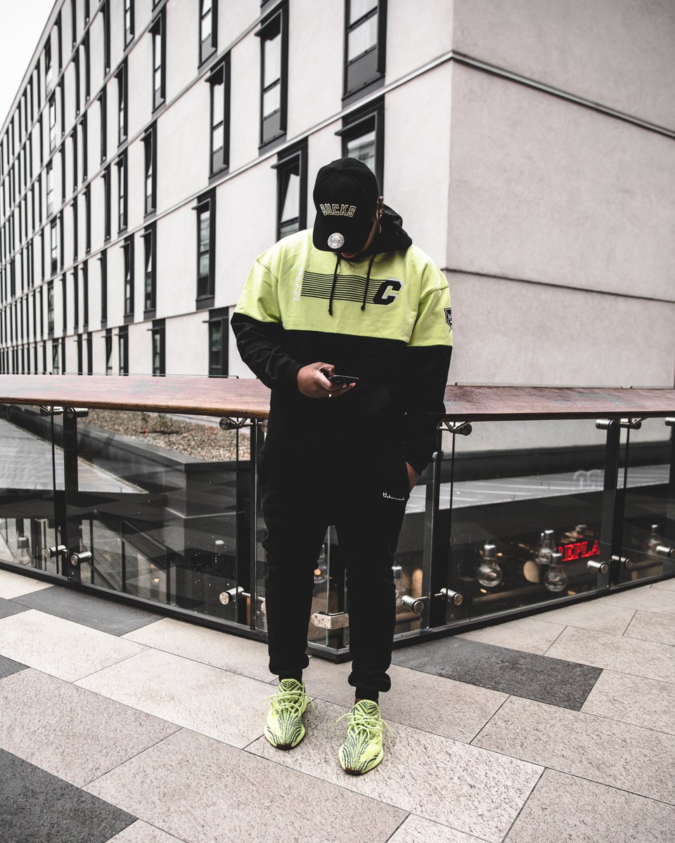 sneakermyth's tweet photo. Crepe City x Sneaker Myth 'Semi-Frozen Yellow' Split Hoodie NOW LIVE >> https://t.co/kbyNOQwTIT https://t.co/Bk44HTZjts