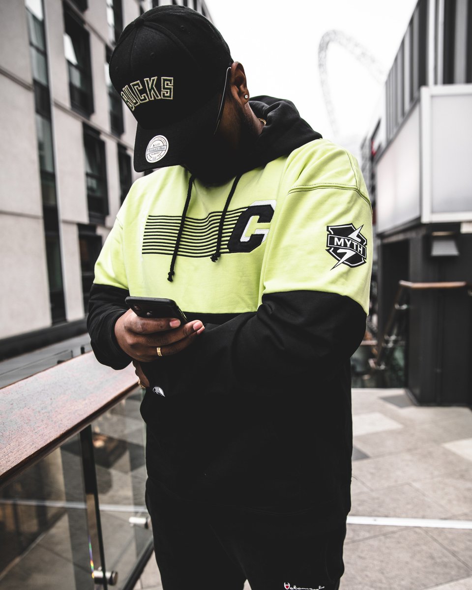 sneakermyth's tweet photo. Crepe City x Sneaker Myth 'Semi-Frozen Yellow' Split Hoodie NOW LIVE >> https://t.co/kbyNOQwTIT https://t.co/Bk44HTZjts