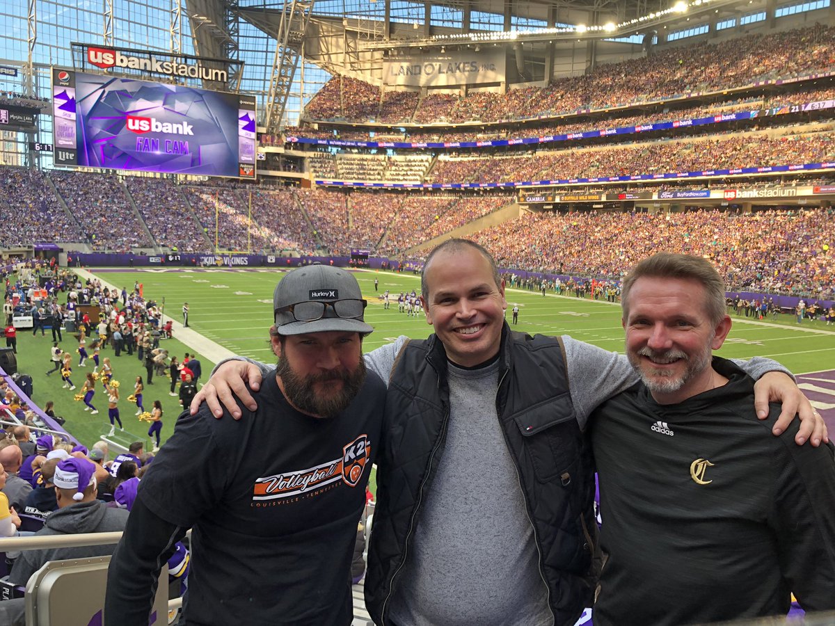 Vikings game with my volleyball bros!!!