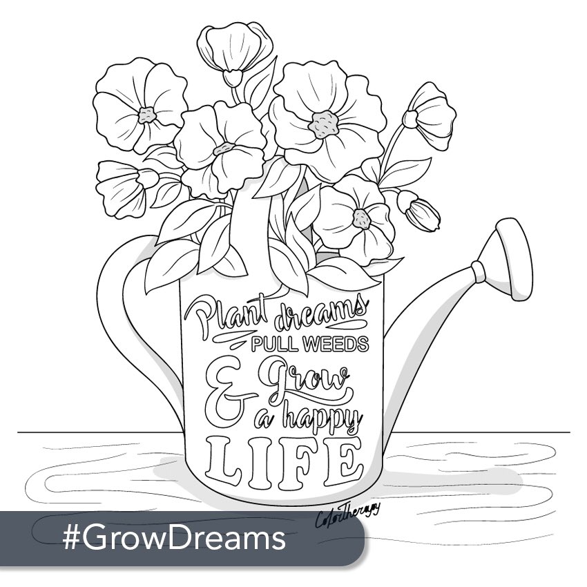 CTappOfficial's tweet photo. 👑 The challenge: Today’s #easy #challenge is to #color these #flowers with a very #inspiring #quote.
🎨#GrowDreams 🎨
#ColorTherapyApp https://t.co/7mcpDFYjnI
#HappyColoring #Coloring #colortherapyclub #happylife #adultcoloringbook #dreams https://t.co/8DnVidLVK4