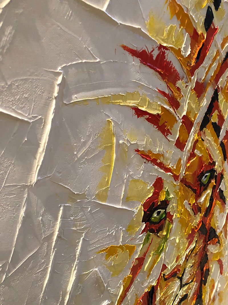 #oilpainting #paletteknifepainting #art #lion #artgallery