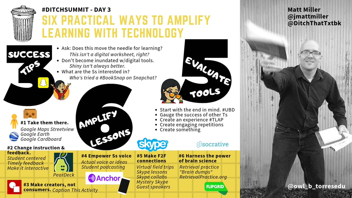 Wow!! I learned so much from one hour of PD w/<a href="/jmattmiller/">Matt Miller 🗑️</a> today through #DitchSummit than I've learned in a long time. Thank you!! Here's #diginotes outlining my learning...cannot wait to use w/Ts! <a href="/DitchThatTxtbk/">Ditch That Textbook</a>