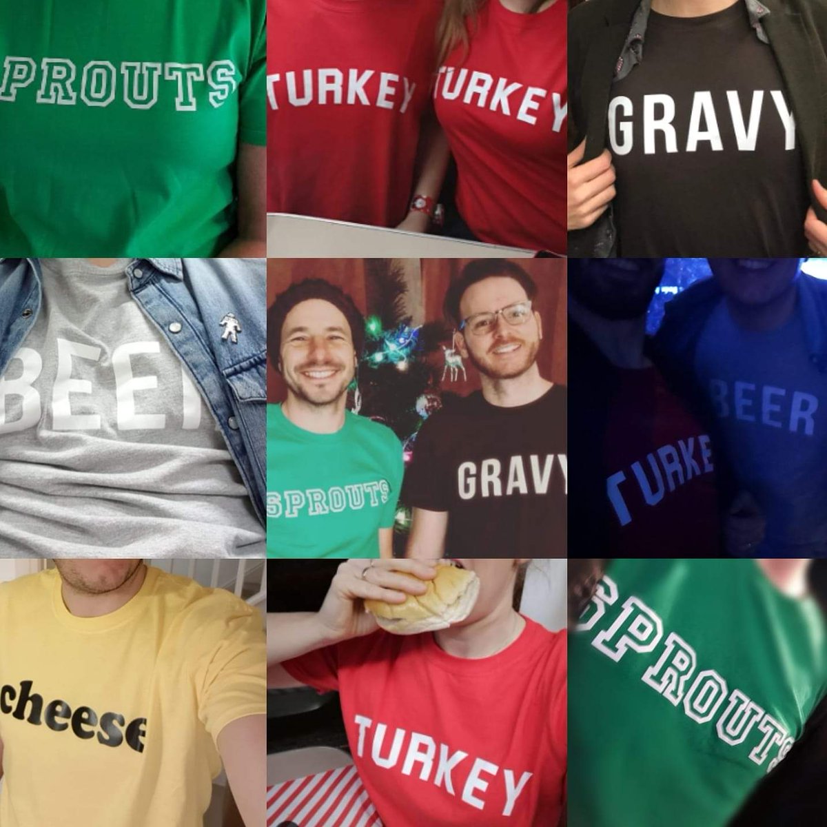 foodteesuk's tweet photo. Just take a look at this montage of greatness including the lads from @turinbrakes 

The response has been awesome... we never knew just how popular sprouts were! 🤔 https://t.co/vTa6A35LIs