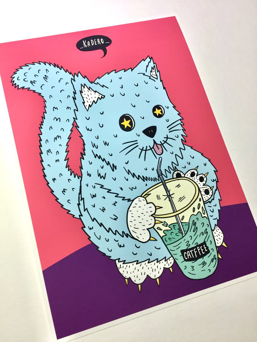 _kadero_'s tweet photo. 🖍• 📒 • Blue Catffee Kitty A5 printed on textured art paper 🐱 
-
-
-
-
-
-
-
-
-
#kitty #print #digitalprint #kitten #cat #autodesksketchbook #illustration #art #design #artwork #instaart #doodle #doodlesofinstagram #illustrations #artistsoninstagram #illustrator #art🎨 https://t.co/K8RbPcEhnL