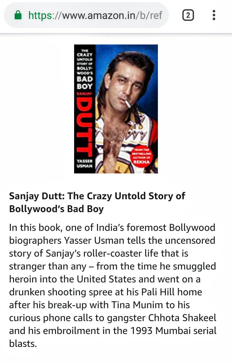 yasser_aks's tweet photo. Dosto, my #SanjayDuttBiography is shortlisted for the #AmazonPopularBook of 2018 (Biographies). What makes it sweeter is that other shortlisted books include some fav writers- Paulo Coelho, Yuval Noah Harari, Shashi Tharoor
Also, please vote π
Link: https://t.co/HnWiO36Ngo https://t.co/ghqJnkHVK0