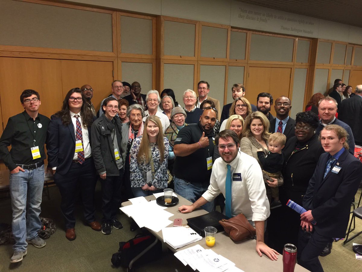 1st Congressional District State Committee delegates and guests at the <a href="/ArkDems/">Democratic Party of Arkansas</a> meeting yesterday. We see some <a href="/GreeneARDems/">Greene Co. Democrats</a> representing!