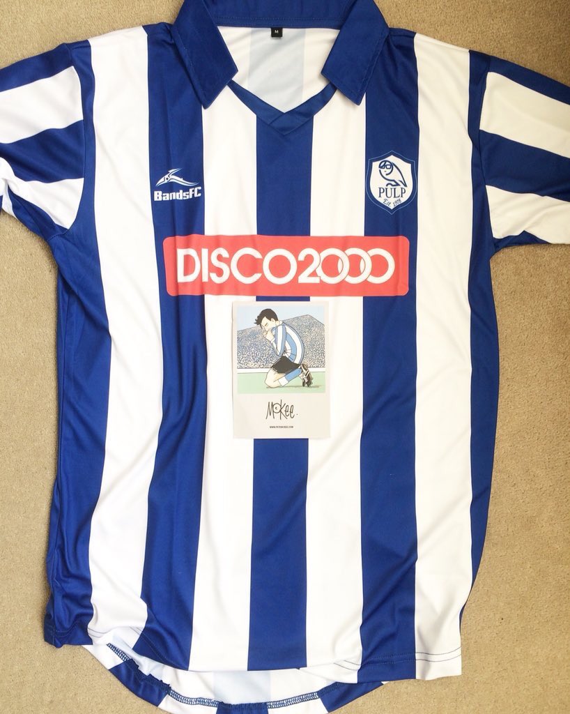 _Bands_FC's tweet image. Retweet to win.
We will have a few Pulp shirts left once everyone who ordered one, has theirs.
You can win one in your size. Winner picked at random at 10pm Christmas Eve. 
(Any others left will go on sale in our online shop on January 5th). Good luck x x