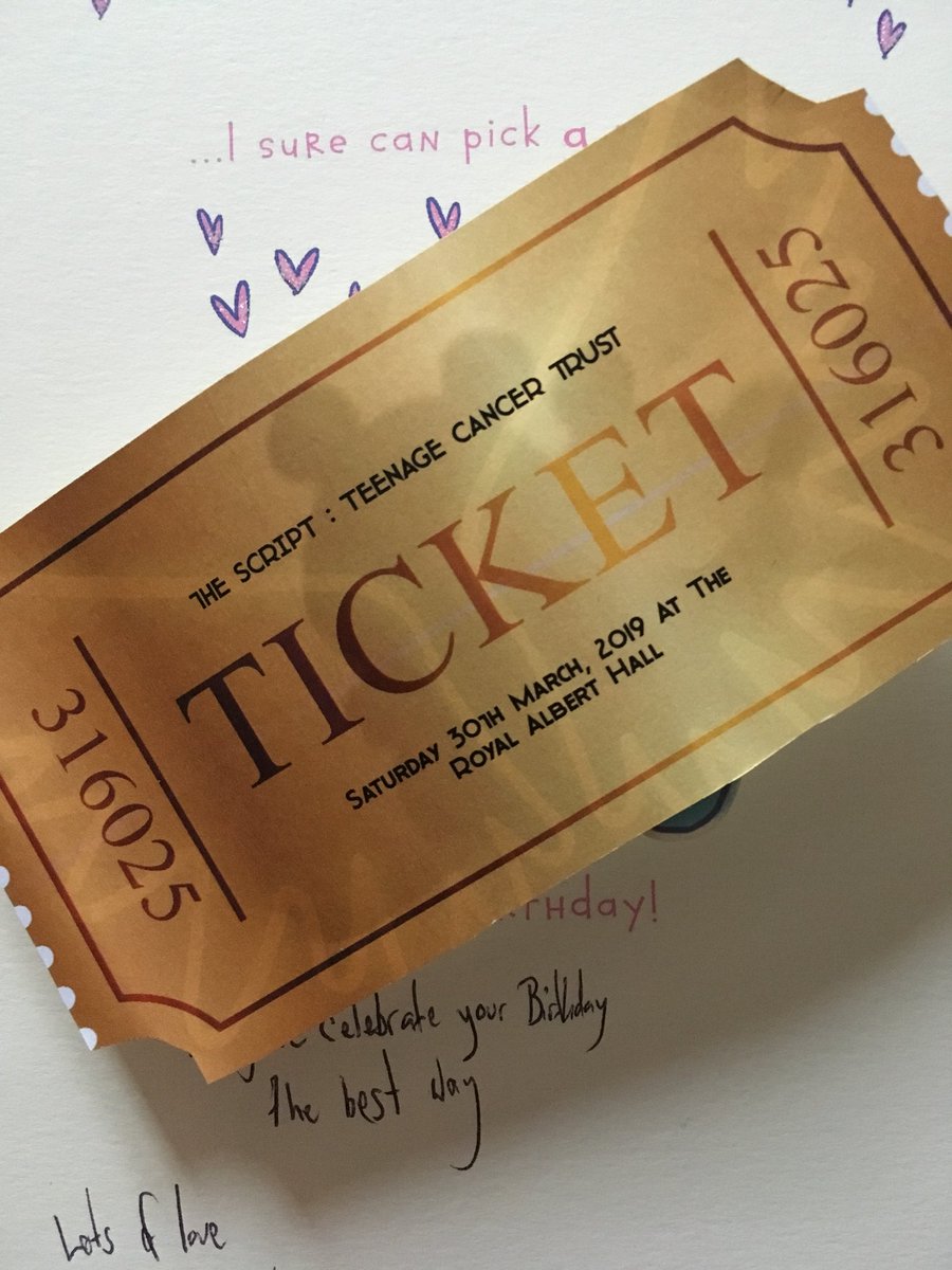 JoDodds83's tweet photo. @thescript @TheScript_Danny Best start to my birthday, knowing that I’m going to at least 1 of the 2 shows I asked for. Hoping to discover on Xmas day that I’m also going to Bath! 🙏🤞 https://t.co/xq2b1CubCn