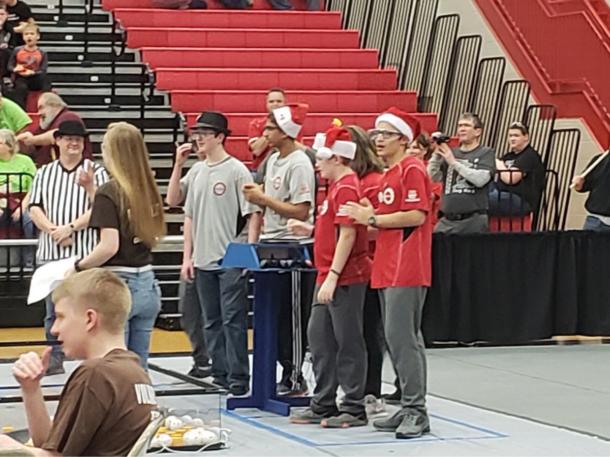 ftc13295's tweet photo. Wow! Yesterday we hosted and completed in the #IndySouthFtcQT along with @ftc8149 and @ftc6190
We not only made it to finals with @ftc6190 and R.O.A.R., but we won 3rd place inspire award and qualified for State! Thank you for everyone who came and supported us! https://t.co/tcg15QRrec