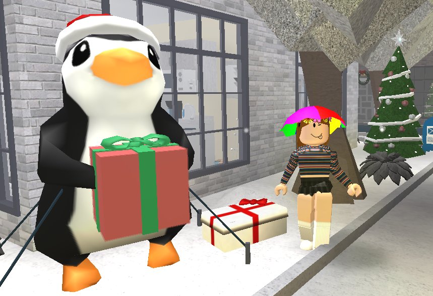 BloxBurgPro's tweet photo. My little penguin friend! #Christmas 🎄 https://t.co/ja0s45UqWQ