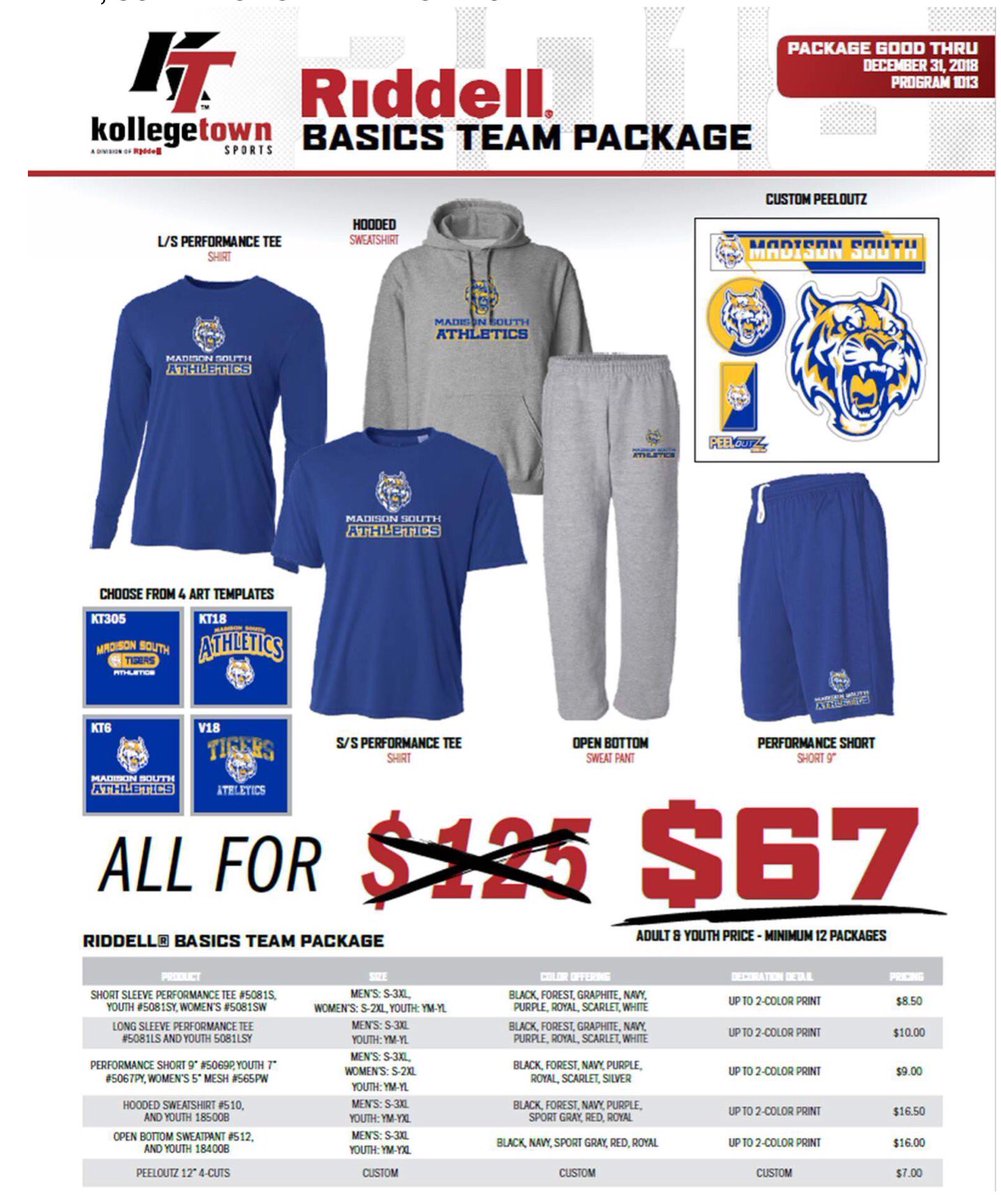 ScottNRiddell's tweet photo. 2 Weeks left on these Apparel Package Deals. Order some of each size item and stock your Concession Stands for the year. Re-sell for huge profits. Great opportunity for any Sport or Business. Order by 12/31/18 !
#RiddellSwag https://t.co/XVTNzpEZ1p