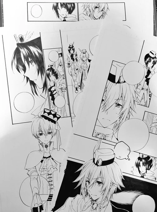 ついに姉の手まで借りてしまった……??
アナログ原稿で一番やっかいなのはベタと消しゴムと写植です!!! 