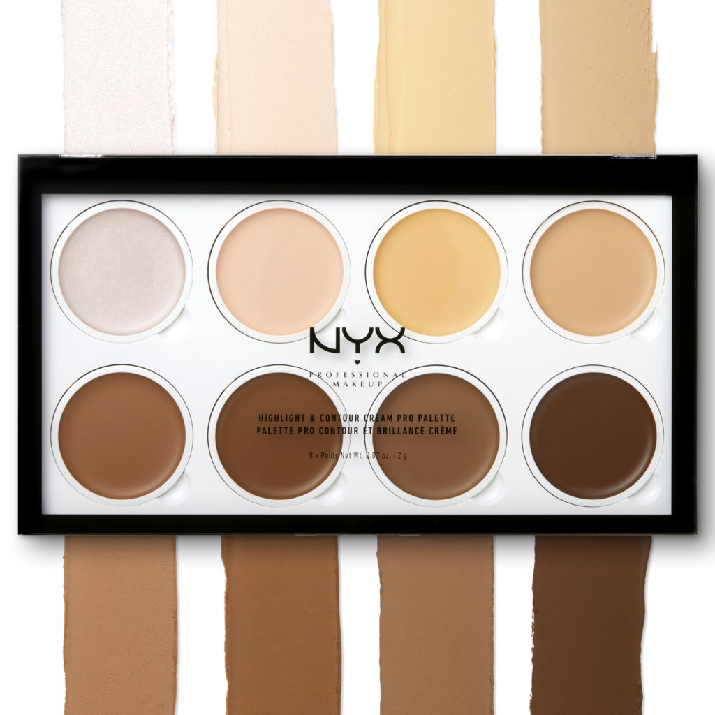 NYXCosmetics's tweet image. Let's debate❗ Which is better? Cream or powder contouring? 🤔✨ Featured here is our Highlight &amp;amp; Contour Cream Pro Palette ($25)