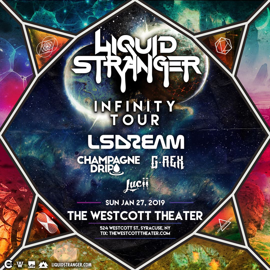 DJKnowledge's tweet image. Jan 27th - #Syracuse #WAKAAN
Save $7 on @LiquidStranger @LSDREAM_MUSIC @ChampagneDrip &amp;amp; MORE at The @WestcottTheater 

Buy Tickets Here: hive.co/l/westcottliqu…
#LiquidStranger #LSDREAM #ChampagneDrip
