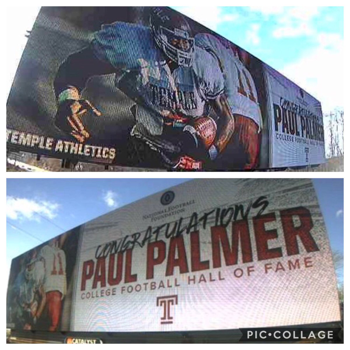 PaulPalmer_6's tweet photo. I LOVE MY SCHOOL! These billboards are incredible, &amp; definitely #TUFF... #TempleTUFF! Thank you @TempleUniv @Temple_FB!!! 🍒🦉 https://t.co/IdCJqayqXl