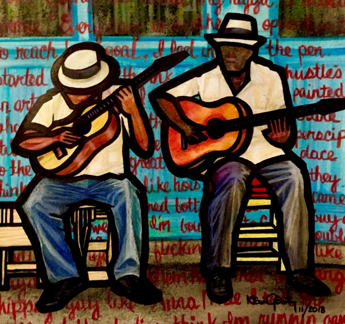 AfterHourArt's tweet photo. "MY BROTHER’S KEEPER" By Kevin Gentry - Acrylic, Copic Markers &amp; India Ink on Canvas.

https://t.co/7vSzCGlRjT

#hbcu #morehouse #kevingentryart #wideawakedesigns #att28days #theoriginalartstudio #blackhistory #artbasel #compton #mybrotherskeeper #powertothepeople #JustDoIt https://t.co/SuSoqGYFe0