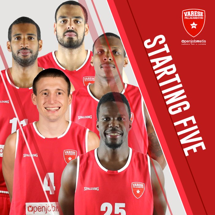 PallVarese's tweet image. Ecco lo #Starting5 scelto da coach Caja per #VarTor! #GOVARESE