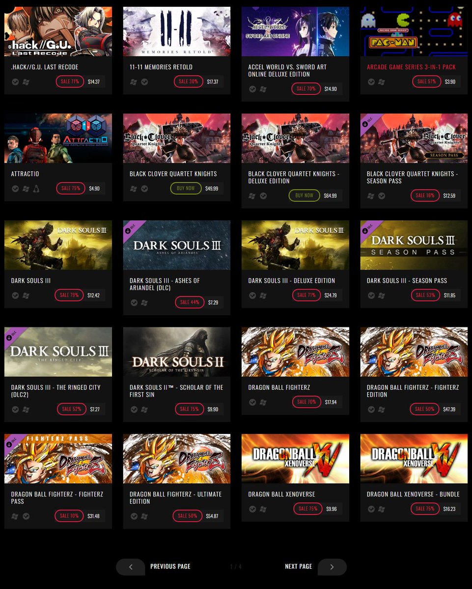 Wario64's tweet photo. Bandai Namco publisher sale on Gamebillet https://t.co/sTcTOU4qmQ https://t.co/nH8eQ6Yx28