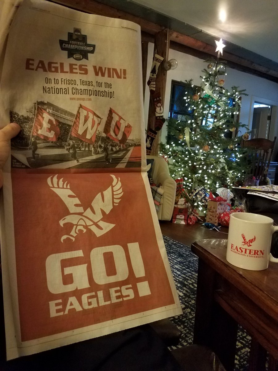 Finding the coffee and morning paper <a href="/SpokesmanReview/">The Spokesman-Review</a> particularly satisfying this morning.  #GoEags
