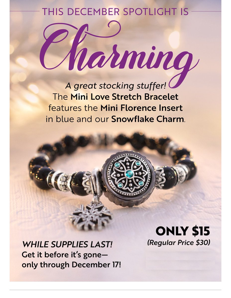 GranthamMagGems's tweet photo. 4 DAY SPECIAL Includes Love Stretch Bracelet-Hematite 6 inch, Mini Florence-Blue Insert and Snowflake Charm-Antique Silver
https://t.co/4qFF272BqB
#Magnabilities #Jewelry #GiftIdeas #ForHer #LoveIt #ExpressYourself #YouGetToPick #December #SecretSanta #ChristmasGift #Santa #Gift https://t.co/egbcqFPEqG