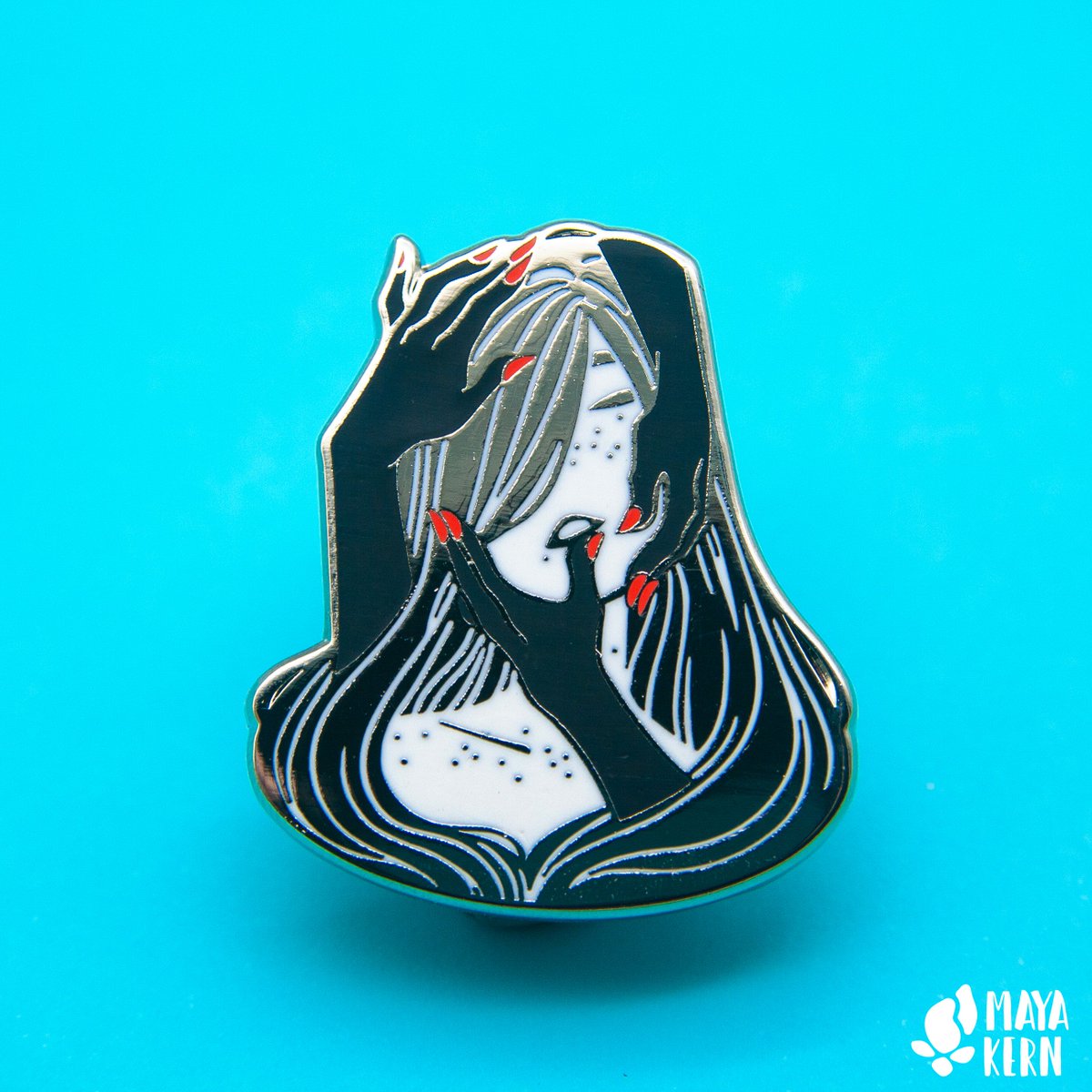 Respon. https. "touch"hard enamel pin in four color variations. 