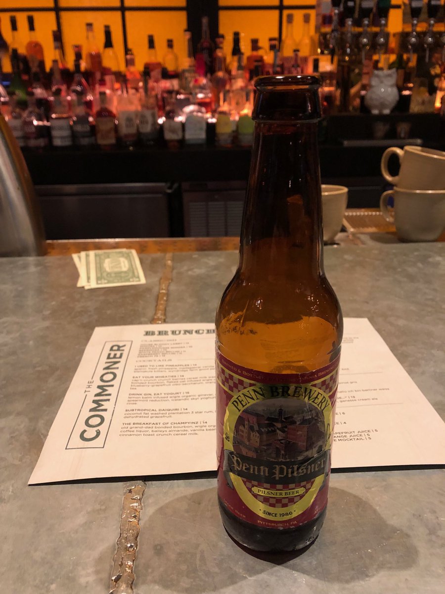 AHibshman's tweet photo. Cool experience at the #Kimpton Monaco in #pittsburgh. Free beer in the lobby. Pick between Penn Pilsner or Sam Adams. Know what I picked! #booPatriots https://t.co/8Fo1Sti12I